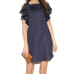 Amanda Uprichard Claudette Dress Navy (P)